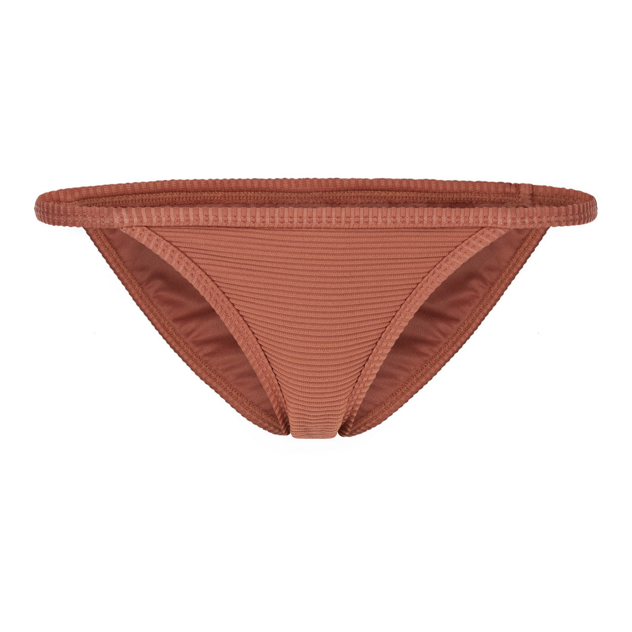 Mystic Rib Triangle Bikini Bottom, Rusty Red 2022