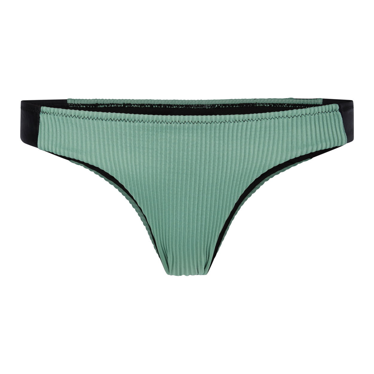 Mystic Zipped Bikini Bottom  Seasalt Green
