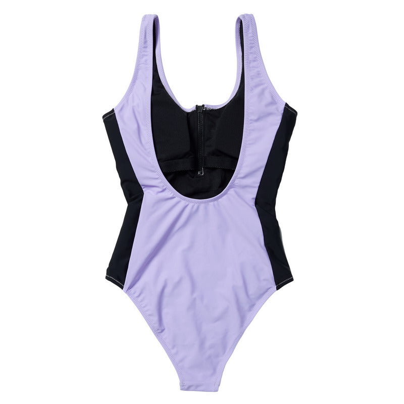 Mystic The Wild Zipped Swimsuit, Pastel Lilac