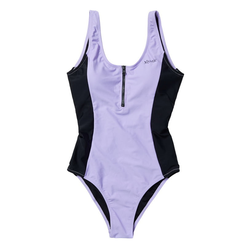 Mystic The Wild Zipped Swimsuit, Pastel Lilac