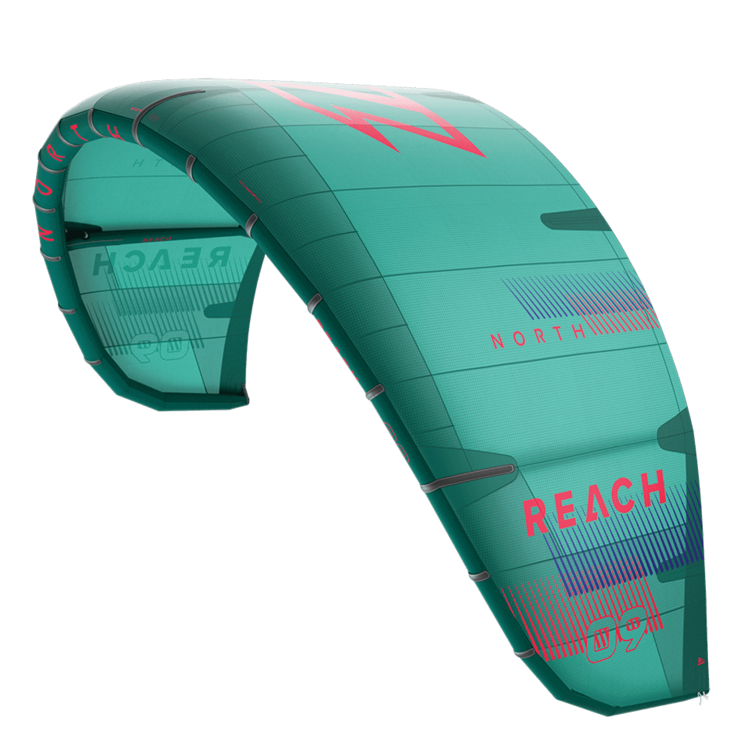 NORTH Reach Kite, 2022 Performance Freeride/Alrounder, Kite + Bar (optional)