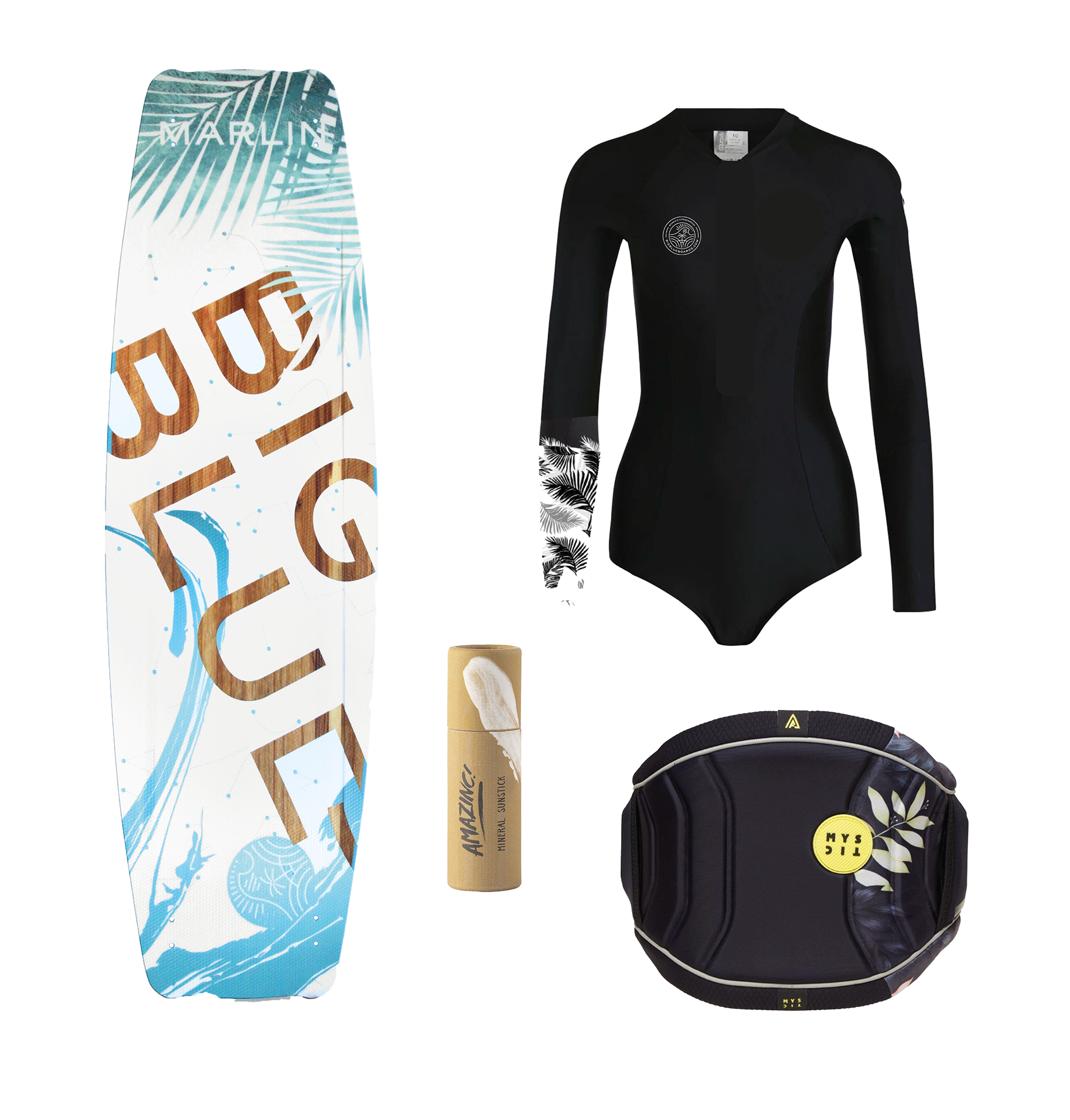 BIG BLUE Summer Package | Kite Board + Harness + Lycra + Sunblock